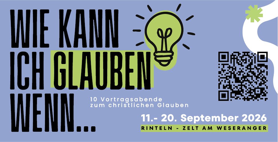Bauzaunbanner Zeltmission in Rinteln im September 2026